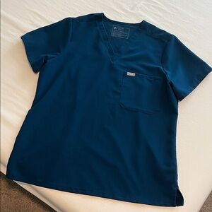 Figs Catarina Scrub Top in Deep Reef